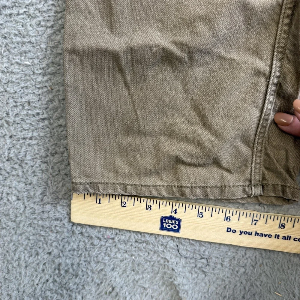 Helix N56 Jeans Mens 30x30 Khaki Beige Relaxed Straight Cotton Denim Pants